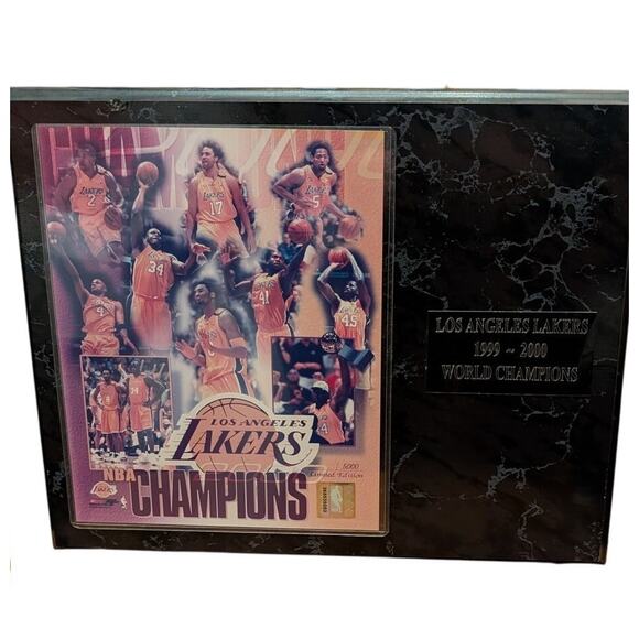 Los Angeles Lakers NBA Champions Limited Edition Plaque - Picture 1 of 11